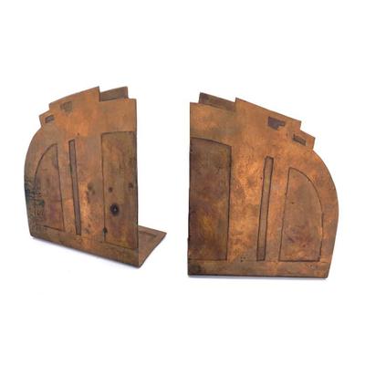 Sale Photo Thumbnail #196: Pr. Art Deco copper bookends