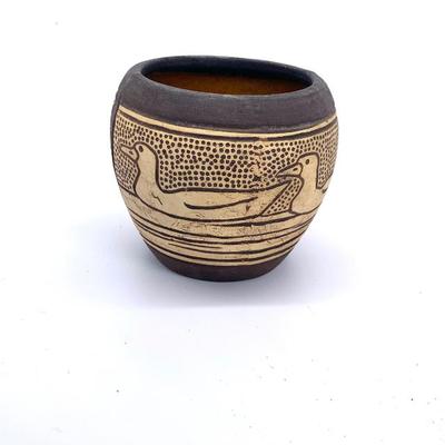 Sale Photo Thumbnail #28: Small 3” Weller Claywood vase