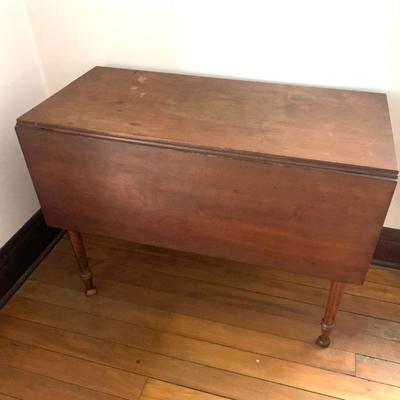 Sale Photo Thumbnail #219: Antique maple drop leaf table