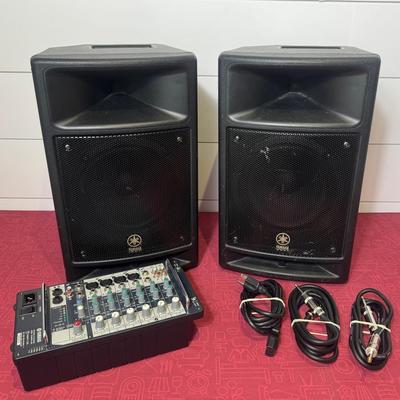 Yamaha Speakers And Mixer 