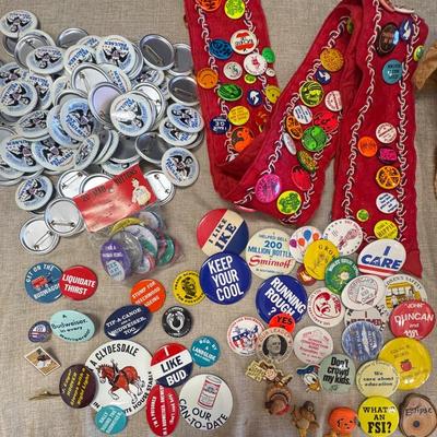 Collectible Buttons (Budweiser, Campaign Buttons And More)