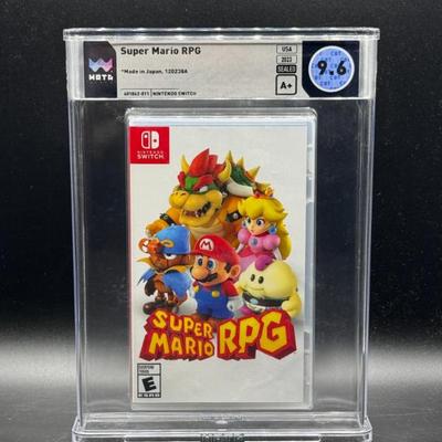 Super Mario RPG – Nintendo Switch Game Early Print, Sealed WATA 9.6 A+
