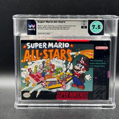 Super Mario All-Stars SNES – CIB WATA 7.5 Graded Super Nintendo Game