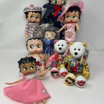 Betty Boop Collector Dolls & Galvery Treasures Beanie Bears