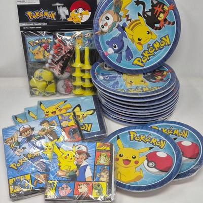 Party Like It’s 1999 – Pokémon Plates, Napkins, Name Tags & Invites