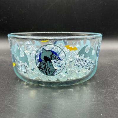 Pyrex Batman Collector Bowl with Clear Marbles