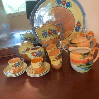TT Japanese Lusterware Tea Set And Noritake Pieces