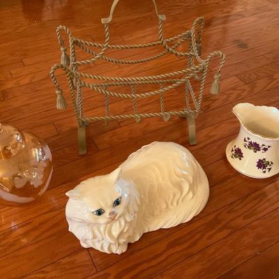 Iron Magazine Rack With Tassels And Other Home Decor