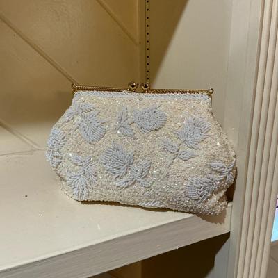 Vintage Iridescent Sequin Beaded Handbag