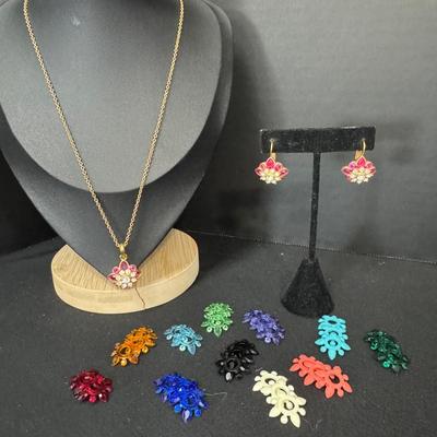 Joan Rivers Necklace & Earring Set 