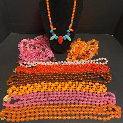 Assortment Of Colorful Beaded Necklaces By Marvella & More