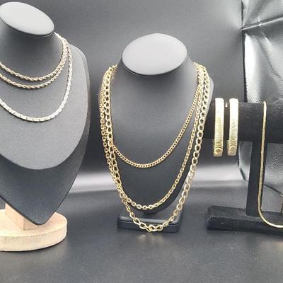 Gold Toned Costume Jewelry 