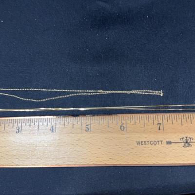 Pair Of 14K Gold Chains For Repair