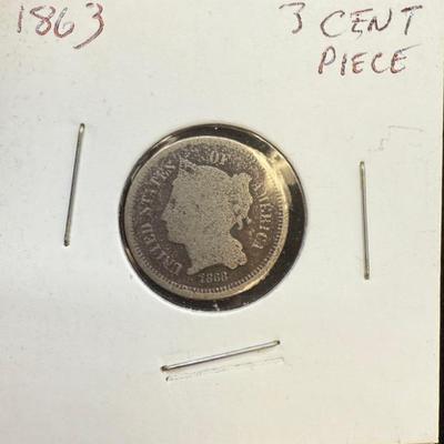 Two Civil War Era Odd Denomination Coins 