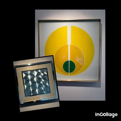 Turner Wall Art “Half Circle”,  Small Modern Foils