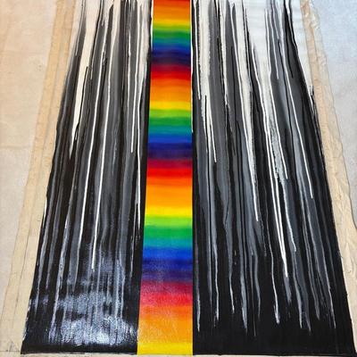 “Spectra” By Rebecca Blackley (1976) Painting On Canvas 4’x6’