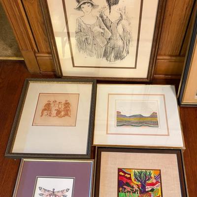 Varied Collection Of Vintage Prints 