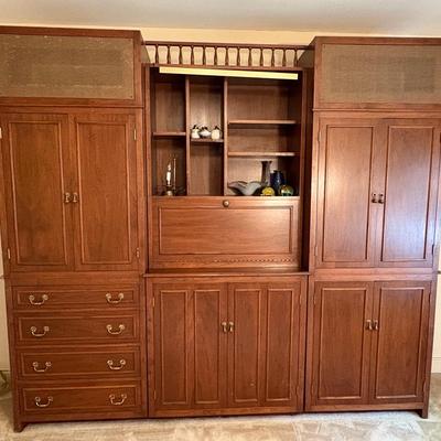 Three Piece Bookcase/Display Cabinet