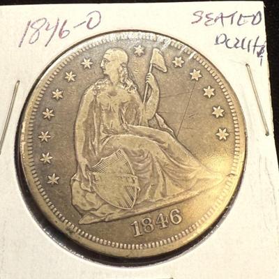 1846-O Seated Liberty Dollar 