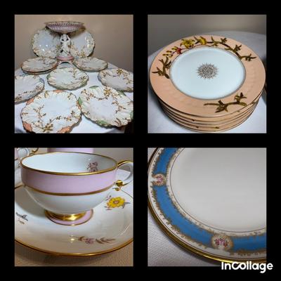 Assortment Of Limoges China-Various Patterns