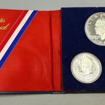 1776-1976 Bicentennial Silver Proof Set-3 Coins 