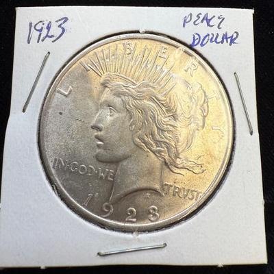 1923 Peace Silver Dollar 