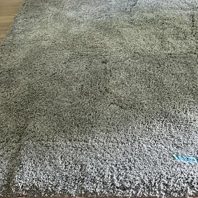 Area Rug - Solid Dark Gray Shag | Solid dark gray area rug with medium-length shag. - w. 96 x l. 120 in

