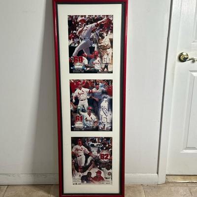 Mark McGuire (Baseball) Memorabilia | Vintage (1998) Mark McGwire of the St. Louis Cardinals "60 Home Runs" photo (alongside...