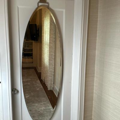 Ballard Designs Over-The-Door Mirror | Ballard Designs large over-the-door mirror, well-made and designed to hang easily. - h. 57 x w. 20...