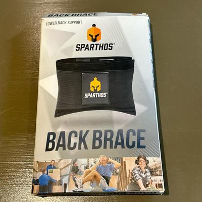 Sparthos Lower Back Support/Brace | Sparthos lower back support brace made from breathable fabrics with an adjustable design for a...