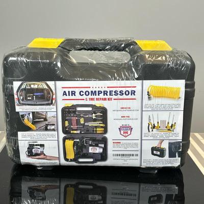 Air Compressor & Tire Repair Kit | WE LOVE TO DRIVE air compressor and tire repair kit, a portable solution for vehicle owners,...