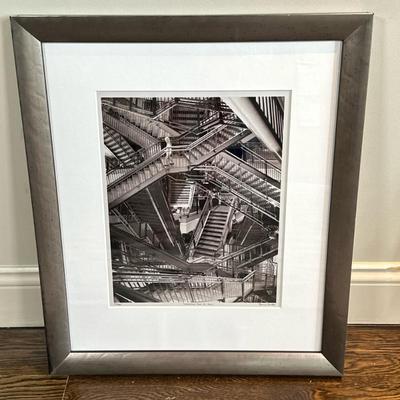 Thomas Barbey (Swiss, 1957-) Photomontage - "Looking For My Doll" | Complex and seemingly endless arrangement of staircases,...