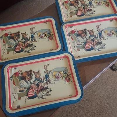 Sale Photo Thumbnail #6: Cartoon TV trays