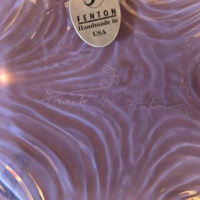 Fenton Pink Vase by Frank Fenton