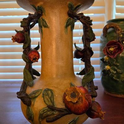 Majolica Style Vases