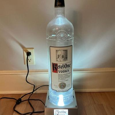 Ketel One Vodka Collectible Bottle On Lighted Base