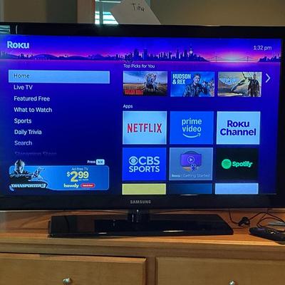 Samsung 40” TV - Roku Not Included