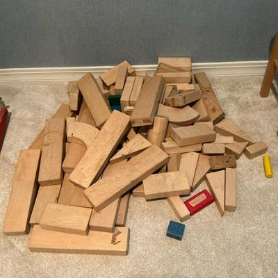 Vintage Wooden Building Blocks