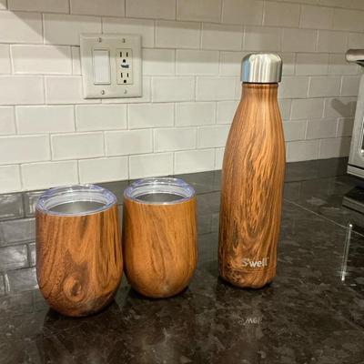 Swell Wood-Look Insulated Cups