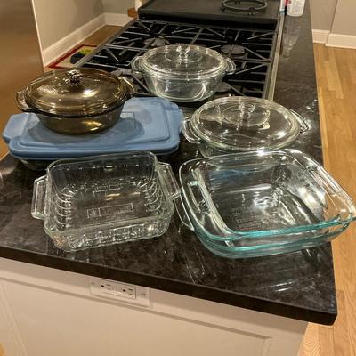 Pyrex & Anchor Baking Dishes