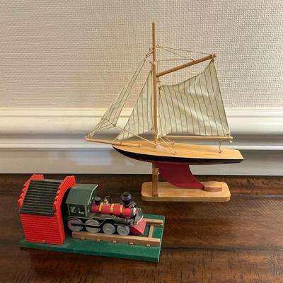 Sailboat & Musical Train