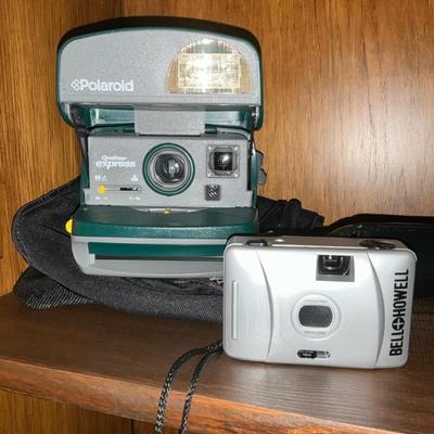 Polaroid OneStep Express And Bell Howell Cameras