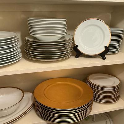 Gold & White Dining Set 
