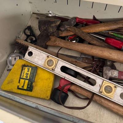 Mystery Lot of Tools and Wood Shelf
