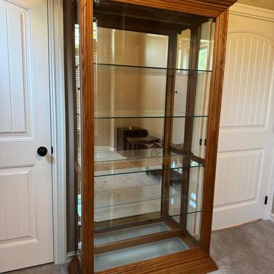Wood Curio Cabinet – 80” x 43”