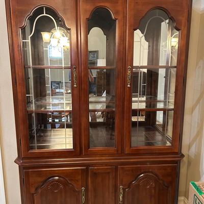 China Hutch One-Piece, 51” W x 15” D x 77” H