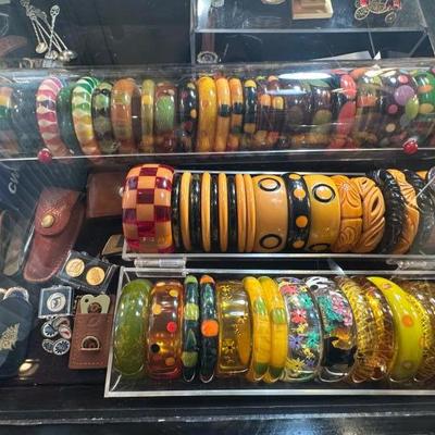 Sale Photo Thumbnail #147: Shultz bakelite bracelets
