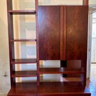 Sale Photo Thumbnail #1: Vintage Narra Wood Display Shelf 