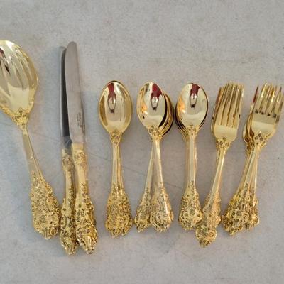 Vintage Rogers Gold Electroplate Set - 30 Pieces in All