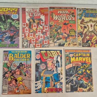 Vintage Marvel Comics - 7 in All